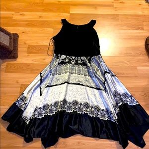 Black and silver party dress